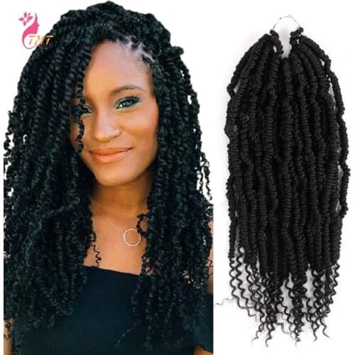 Synthetic Braiding Hair Bomb Twist Crochet Hair Passion Twist Spring Twist Hair Pre looped Pre twisted Crochet Hair for Women