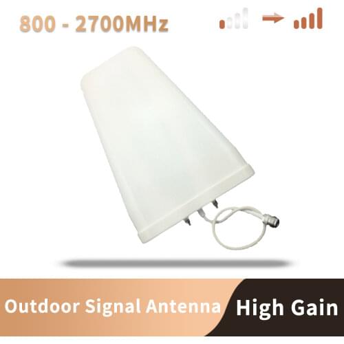 High Gain 800-2700mhz Outdoor Logarithmic Antenna for Cell Phone Signal Booster Repeater Amplifier 3G 4G CDMA GSM DCS