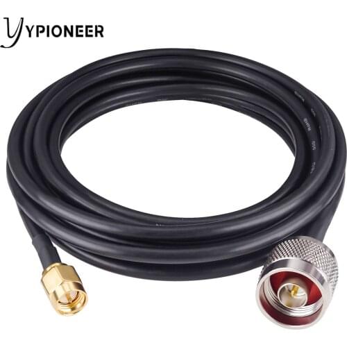 YPioneer T10006 Low Loss Coaxial RG58 Extension Cable N Male to SMA Male Coax Wire for 3G/4G/5G/LTE/ADS-B/Ham/GPS/WiFi/RF Radio