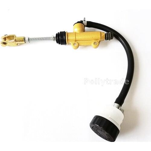 Rear Foot Brake Master Hydraulic Cylinder Pump With Reservoir For 50 70 90 110 125 150 200 250cc Quad Pit Dirt Bike ATV