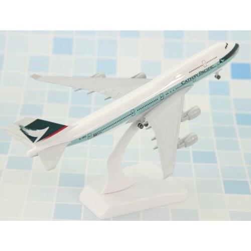 1:400 Scale Cathay Pacific Airway B747-400 Airlines Airplane Model with Base Alloy Aircraft Plane for Collectible Gift Show Toys