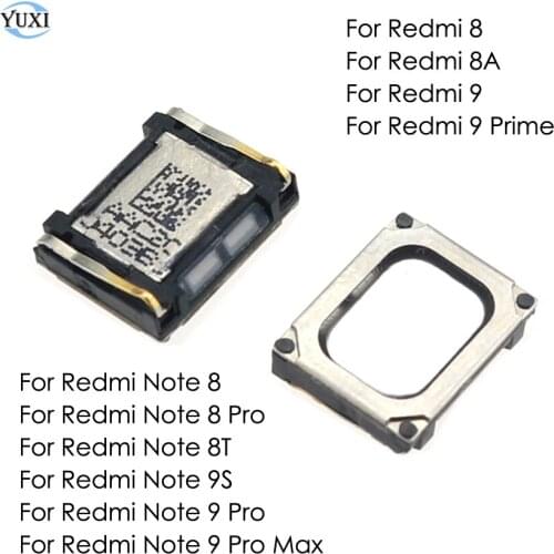 YuXi 2pcs Earphone Earpiece Top Ear Speaker For XiaoMi Redmi Note 9S 9 Pro Max 8 8T 9 Prime 8 8A Sound Receiver