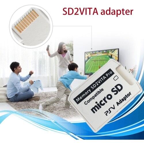 2pcs High Quality 5.0 SD2Vita pro Adapter for PSVita PSV 1000 2000 Memory Game Card Slot to TF SD Card Reader Adaptor