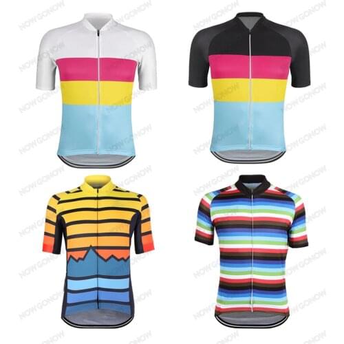 2021 GPCQM Cycling Jersey Classic Men Summer Team Clothing Short Sleeve Bike Wear Yellow/ Black/Multicolor