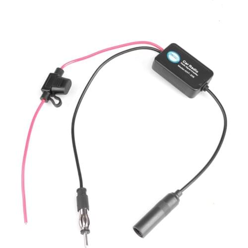 Kebidumei 12V Auto Car Radio FM Antenna 25dB Signal Amplifier Booster For Marine Car Vehicle Boat 330mm FM Amplifier