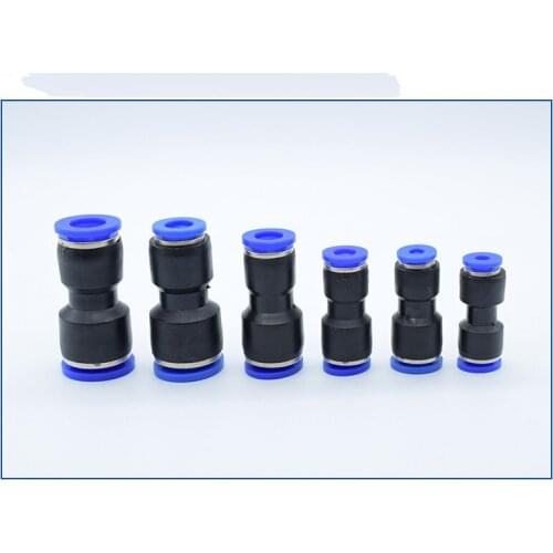 Free shipping 10pcs PG10-6 Unequal Diameter Air Tube Fitting Straight Union,One Touch Push In Pneumatic Fitting Connectors