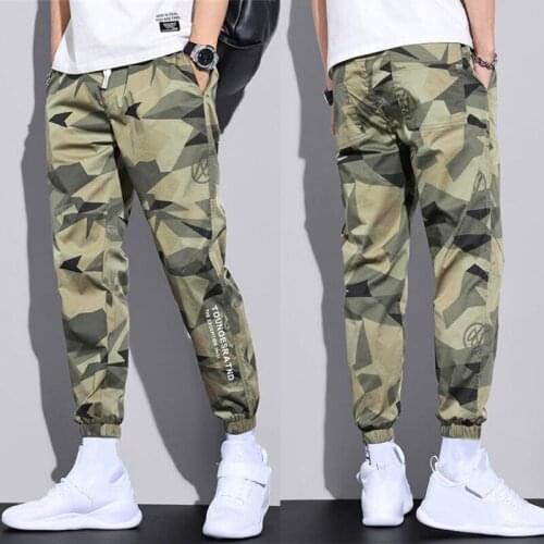 2021 Summer Men Harem Pants Casual Trendy Camouflage Harlan Overalls Streetwear Mens Streetwear Plus Size Pantalon Homme