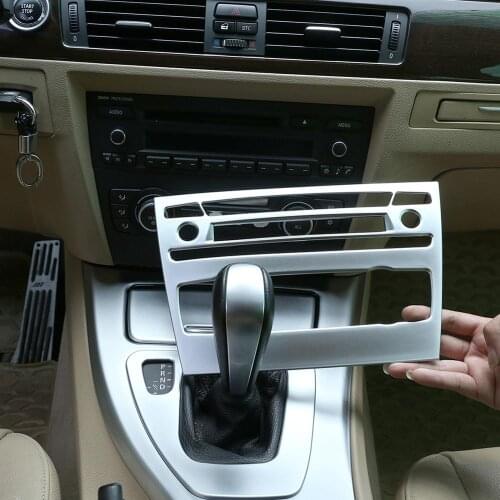 ABS Chrome Central Control Air Conditioning Volume Adjustment Decorative Frame for BMW 3 Series E90 2005-2012 Year Accessories