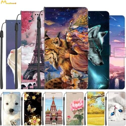For Etui Samsung Galaxy M31 Leather Case On sFor Coque Samsung M31 Case Galaxy M 31 SM-M315F Phone Cover Flip Wallet Cases Tiger