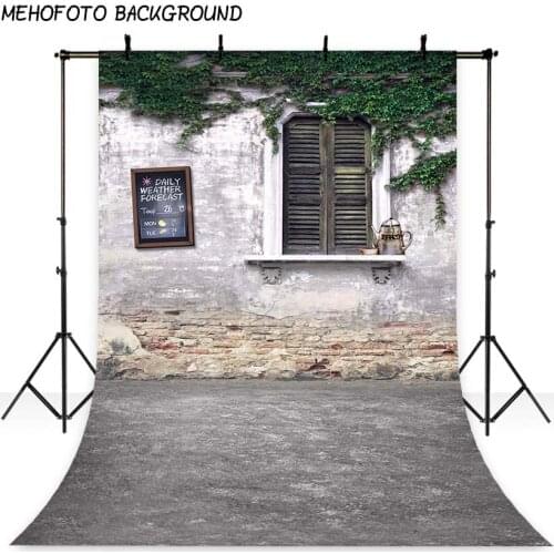 MEHOFOTO Photography Backdrop Flower Window Brick Spring Leaves Children Photography Background Photo Studio Foto Achtergrond