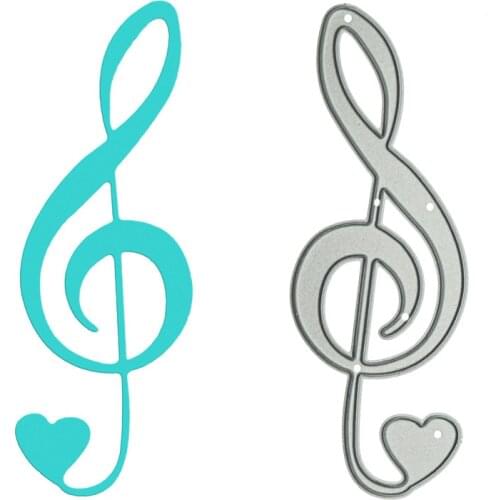 Metal Cutting Dies Scrapbooking Music Musical Note Pattern Cutter DIY Paper Card Photo Album Decorating Clipart Mold Stencil