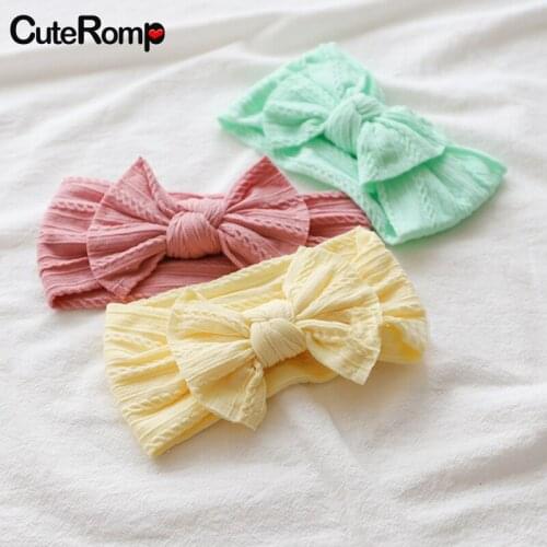 Lovely Baby Headband Turban Bownot Newborn Baby Girl Headbands Elastic Kids Toddler Hair Band haarband Baby Hair Accessories