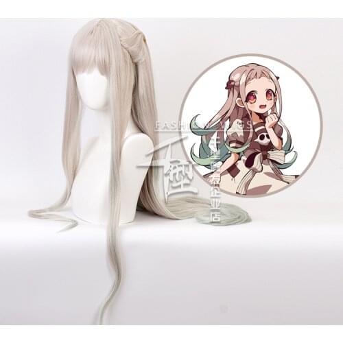 80cm Anime Toilet-bound Hanako-kun Cosplay Wigs Nene Yashiro Long Heat Resistant Synthetic Hair Party Wigs