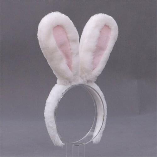 Lolita Rabbit Bunny Ears Hair Band KC Anime Maid Cosplay Hairwear Accessories D568
