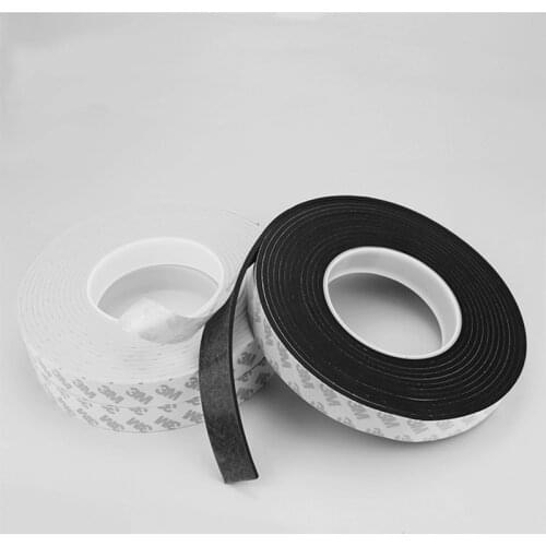 Custom Adhesive EVA Traceless Tape 5mm 6mm 8mm 10mm 12mm 15mm 19mm 20mm 25mm 30mm 40mm 50mm 1000 x 1mm Seal Strip 5m White Black