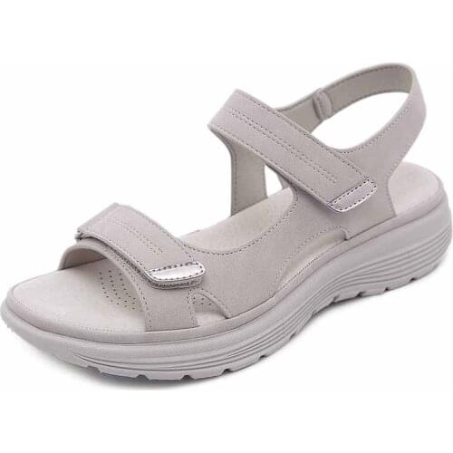 Women Comfortable Sandals Ladies Slip-on Wedge Sandals Sports Walk Shoes Summer Fashion Casual Shoes