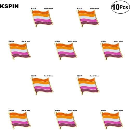 Sun Set Pride Flag Shape Badge Lapel Pin Brooches Pins Flag badge Brooch Badges