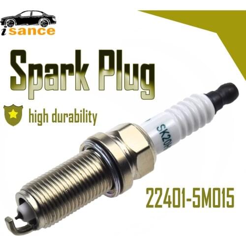 ISANCE NEW ( 22401-5M015 ) 6PCS Laser Iridium Spark Plug PLFR5A11 FOR VQ35 VQ40 3.5L 4.0 NGK