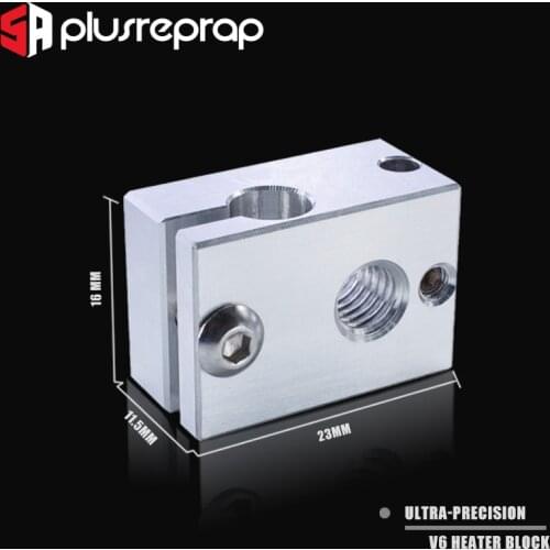 Ultra-precision V6 Heater Block for Sensor Cartridges for E 3D HOTEND titan extruder PT100 sensor HT-NTC100K 3D Printer Parts