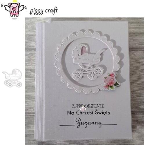 Piggy Craft metal cutting dies cut die mold 2019 Baby cart Scrapbook paper craft album card punch knife art cutter die