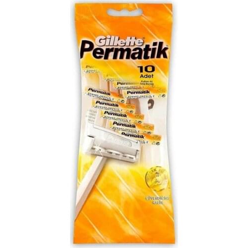 Tıraş Bıçağı Kullan At Gilette Permatik 1 - 5 - 10 - 20 Adet Çelik Tıraş Bıçağı Sakal Bıyık Düzenleme Cilt Sağlığı Tıraş Keyfi