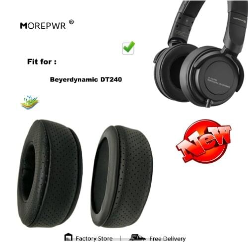Replacement Ear Pads for Beyerdynamic DT240 DT-240 DT 240 Headset Parts Leather Cushion Velvet Earmuff Earphone Sleeve Cover