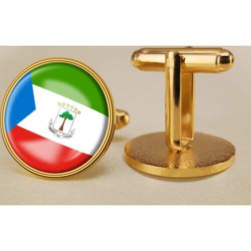 Coat of Arms of Equatorial Guinea Equatorial Guineans Flag Cufflinks Flag National Emblem Cufflinks