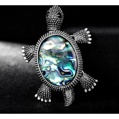 Tortoise Brooch Personality All-Match Retro Corsage Exquisite Jewelry Accessories New Simple Brooches Gifts