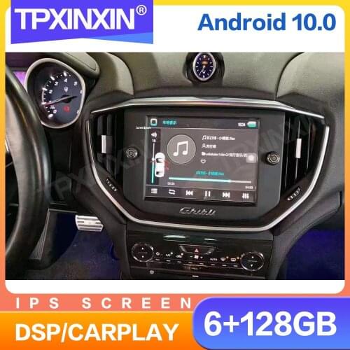 128G Android 10 Car Radio For Maserati GHIBLI 2014 - 2019 Multimedia Auto Video DVD Player Navigation Stereo GPS 2din Acessories