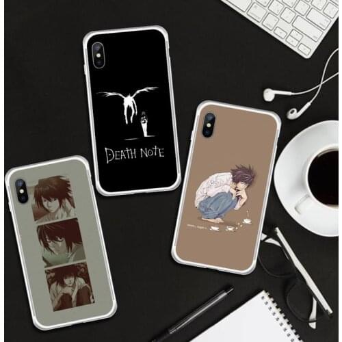 Death Note anime manga L·Lawliet Phone Case Transparent for iPhone 6 7 8 11 12 s mini pro X XS XR MAX Plus cover funda shell