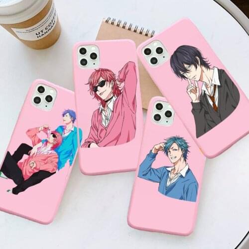 Yarichin bitch Club Phone Case Pink Candy Color for iPhone 6 7 8 11 12 s mini pro X XS XR MAX Plus