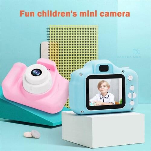 Childrens Digital Camera 2.0 LCD Mini Camera HD 1080P Childrens Sports Camera Cartoon Cute Camera Outdoor Photography Kids