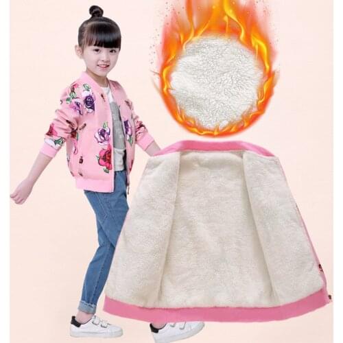 Girl children cashmere quilted jacket in autumn winter wear small baby girl blouse cardigan jacket