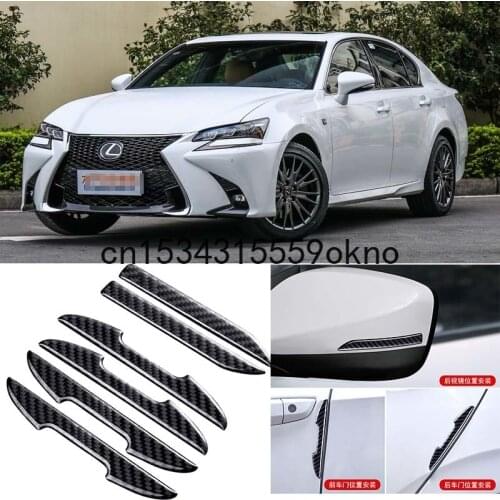 For Lexus CT ES CT200H ES300 GS GX IS IS250 LX NX RX Car Side Door Edge Mirror Guard Bumper Trim Protector Stickers
