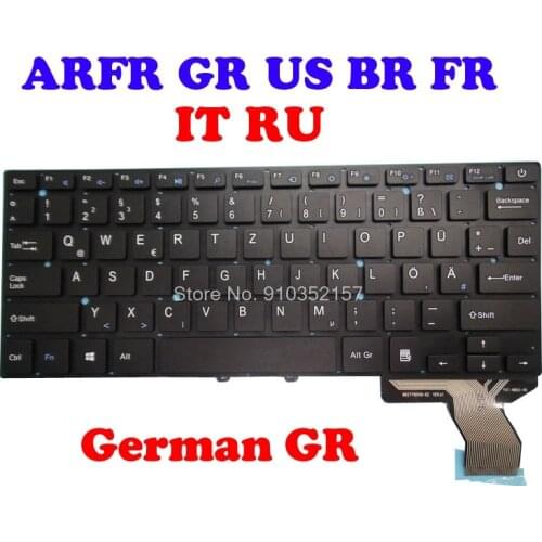 FR BR GR US Keyboard For Toposh MB27716014-BZ PRDE-K2819 French German French Arabic ARFR Brazil BR English US Italy IT Russian