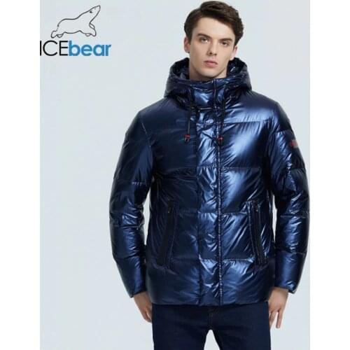 ICEbear 2020 autumn and winter new mens hooded casual down jacket thick and warm mens winter clothing MWY20867D