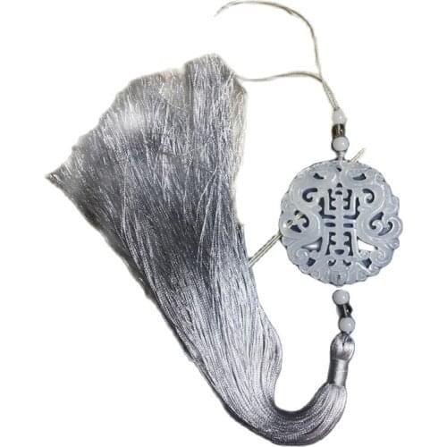 China Jade Brand Tassels Hanging On The Waist Hanfu Placket Fan Pendant