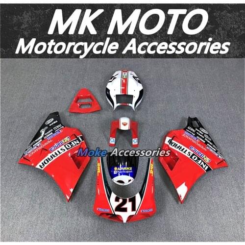 Motorcycle Fairings Kit Fit For 748 916 996 998 Bodywork Set Abs High Quality Abs Injection Red Black