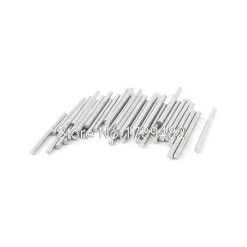 40 Pcs 25mm x 2mm Stainless Steel Round Rod Axle Shaft for RC Model Car