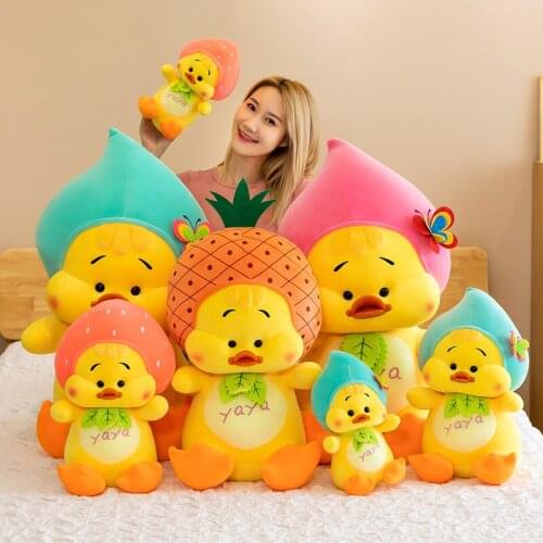 Stuffed Plush Cute Duck Toys Pillow Kawaii Sleeping Pillow Cute Doll Plush Toy Kids Birthday Christms Present