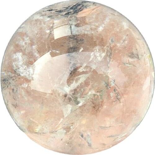 Natural clear white Quartz Sphere Crystal Ball Healing