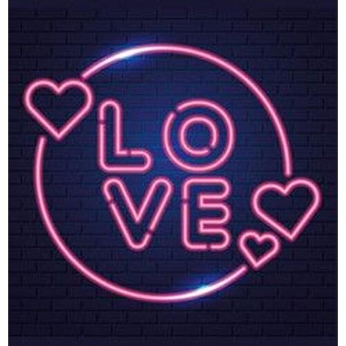 Neon Sign Night Great Love with circle and Heart Neon Wall Signs for wall Pub Hotel Beach Cocktail Recreational Outdoor Lighting