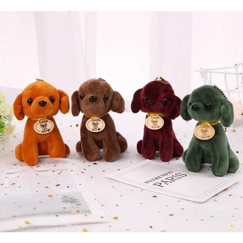 New fashion 15cm plush Simulation puppy soft Exquisite Toy car Pendant good quality Bag decoration birthday christmas gift kid