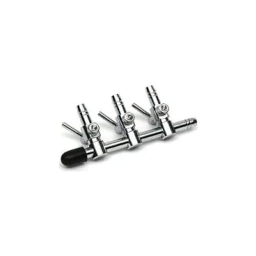 Aquarium Check Valve Metal Air Diffuser 3 in 1 v8 / 3 liya Anti-Leak Non-Backflow Non-Return Fish Tank CO2 Diffuser Air Valve