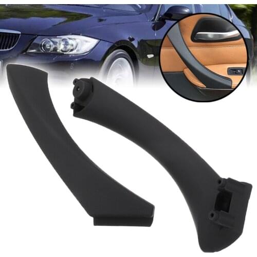 Right Side Car Inner Handle Interior Door Panel Pull Trim Cover Black Right For BMW E90 3-Series