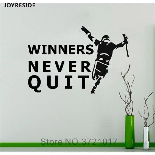 JOYRESIDE Baseball Quote Wall Decals Vinyl Sticker Kids Boys Room Living Room Sports Art Home Interior Decorations Mural A1600