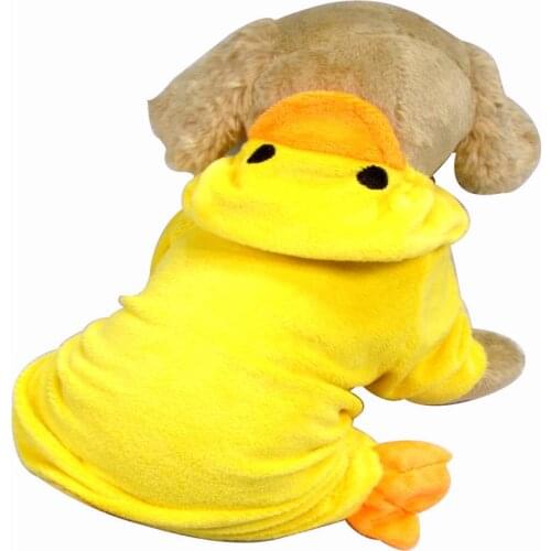 New Cute little yellow duck Pet Dogs Coat Free Shipping By china post Dogs clothes