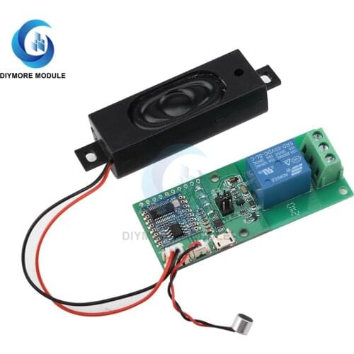 HLK-V20 Intelligent Voice Recognition Control Board Module Serial Port Module 32 Bit RISC Voice Control Switch for Smart Home