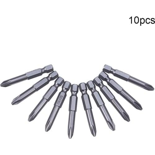 1-10pcs Phillips Cross Screwdriver Bits 50-250mm Length S2 1/4 Inch Hex Shank Magnetic Screw Driver Bit PH2 2.5PH0 3PH1 4.5PH2
