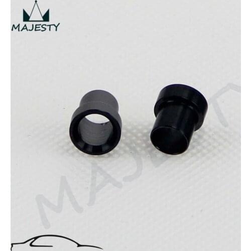 2pcs 4AN Aluminum Tube Sleeve Fittings tube size 1/4'' Tube Sleeves -AN4 Black
